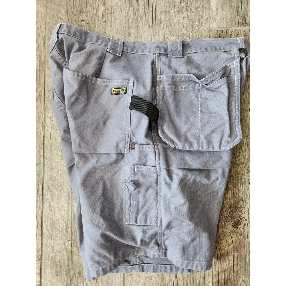 New Blaklader Craftsmen Carpenter  Cargo Construction Workwear Belt Shorts SZ 38